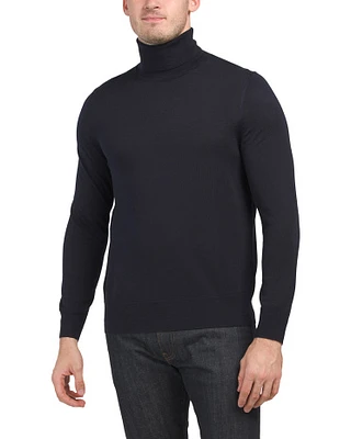 Merino Wool Core Turtleneck Sweater For Men