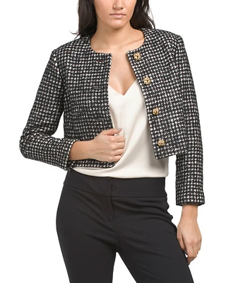 Houndstooth Cotton Jacket