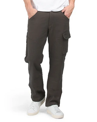 Morphix Duck Double Front Utility Brushed Pants For Men