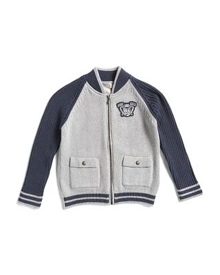 Boys Bomber With Chest Patch