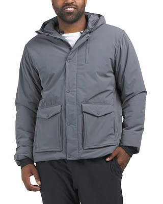 Water Repellant Wind Resistant Insulated Tech Jacket For Men