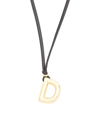 Corded Initial Necklace