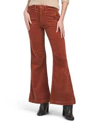 East Coast Flare Corduroy Pants For Women