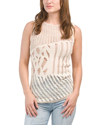 Open Knit Tank For Women