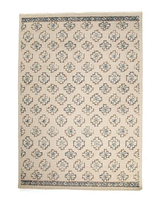 7X10 Wool Blend Hand Tufted Rug