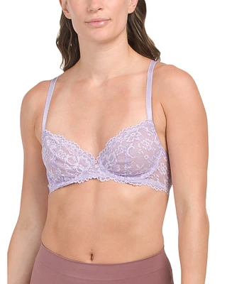 Floral Lace Unlined Bra For Women