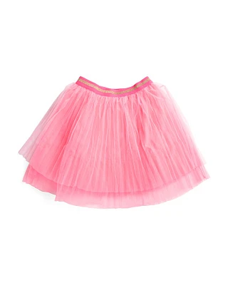 Girls Midi Pleated Tutu Skirt