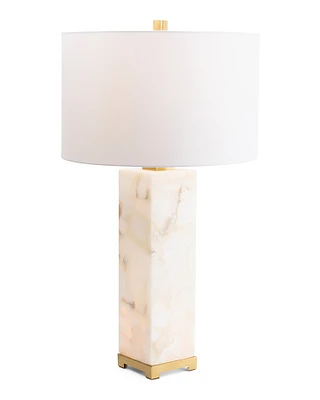 31In Alabaster Table Lamp With Nighltight