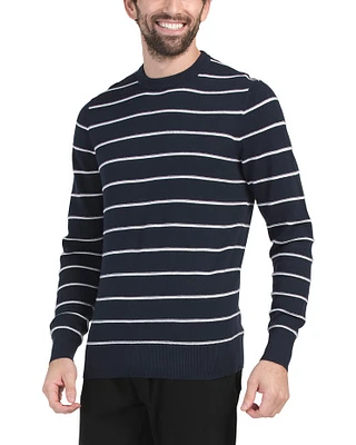 Cotton Textured Stripe Sweater For Men