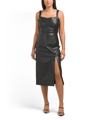 Leather Evening Dress For Women