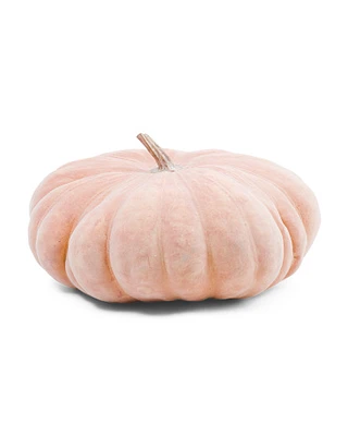 Flocked Pumpkin Decor