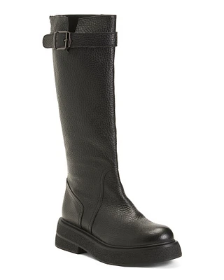 Leather High Shaft Boots For Women