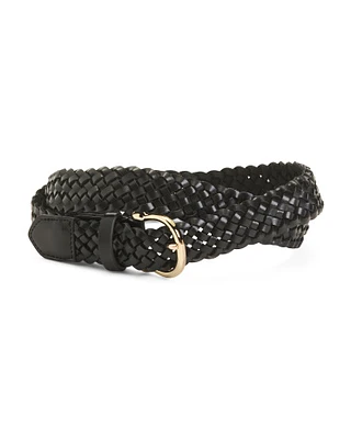 Classic Braided Leather Belt For Women