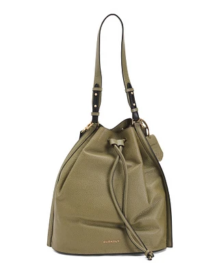 Leather Convertible Backpack Bucket Bag