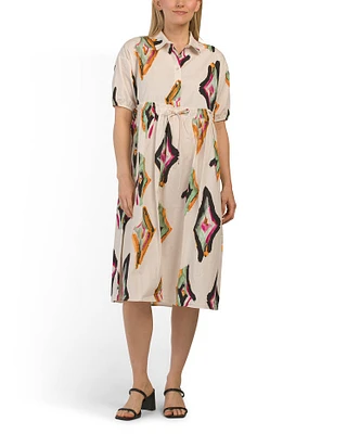 Abstract Print Dress For Women
