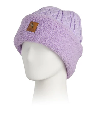 Beanie With Brushed Fleece Cuff