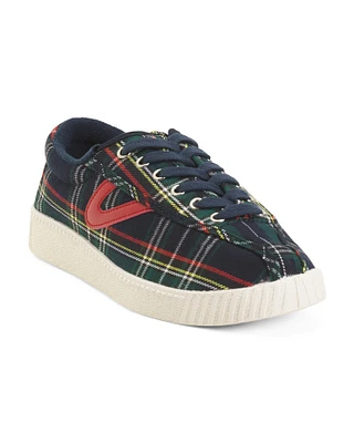 Nylite Plaid Sneakers For Women