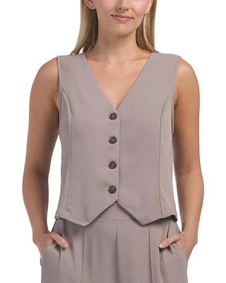 Button Down Vest For Women