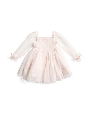 Toddler Girls Chiffon Dress With Sequins