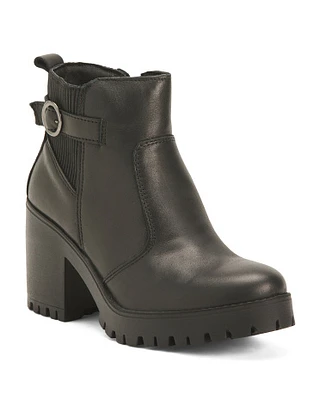 Nappa Leather Booties For Women