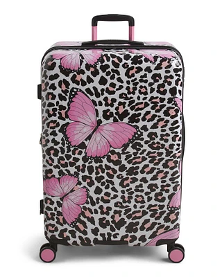 28In Butterfly Cheetah Hardside Spinner