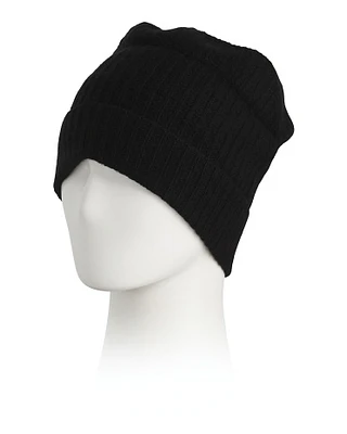 Cashmere Ribbed Beanie