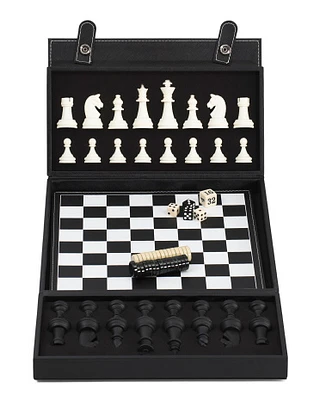 Bryson Backgammon And Chess Set With Case