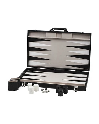 Onyx Backgammon Set With Faux Leather Case