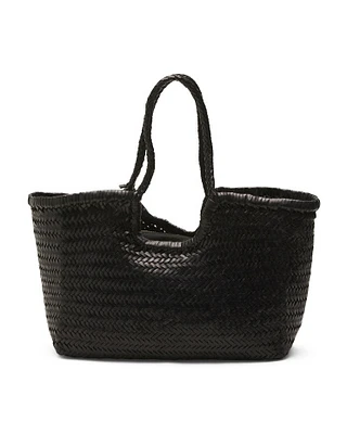 Leather Woven Satchel