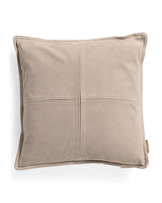 20X20 Suede Feather Filled Pillow