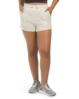 Crinkle Woven Shorts For Women