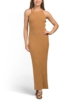 Louisa Knit Maxi Dress With Twist Back Detail For Women