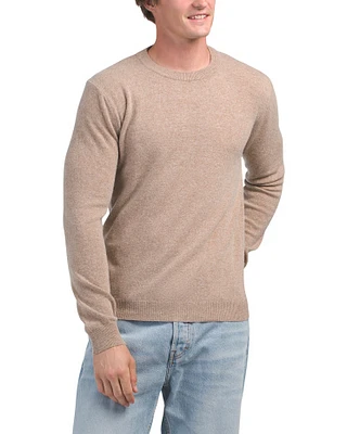 Recycled Wool And Cashmere Blend Crew Neck Sweater For Men