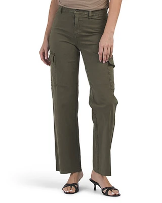 Wide Leg Cargo Jeans For Women