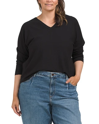 Plus Dolman Sleeve Sweater For Women