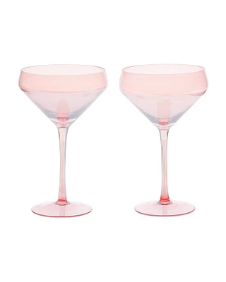 Set Of 2 Lustre Coupe Glasses