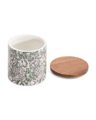 Floral Printed Cotton Jar