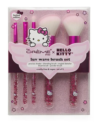 5Pc Luv Wave Makeup Brush Set