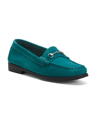 Suede Lianna Bit Weejun Loafers For Women