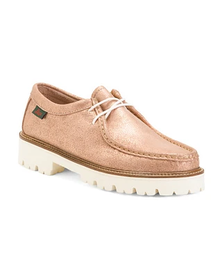 Leather Wallace Lug Loafers For Women