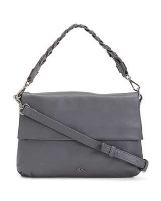 Leather Pebble Shoulder Bag For Women