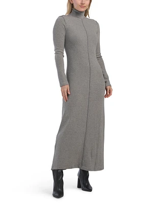 Turtleneck Maxi Sweater Dress For Women