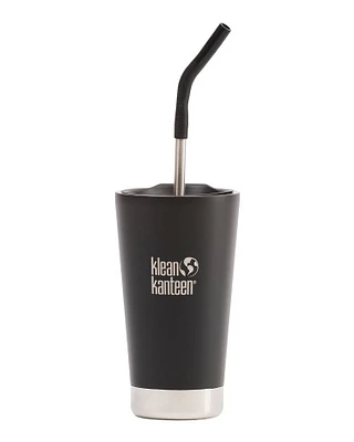 16Oz Insulated Tumbler With Straw