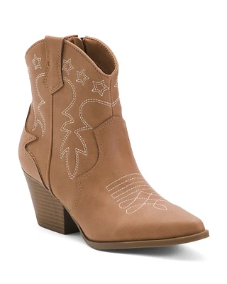 Adelo Western Booties For Women