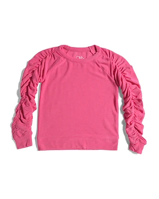 Girls Long Sleeve Cozy Knit Pull Over Top