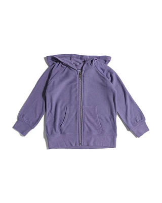 Girls Cozy Knit Zip Up Hoodie