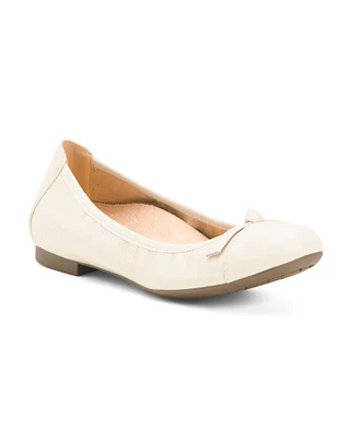 Amorie Comfort Ballet Leather Flats For Women