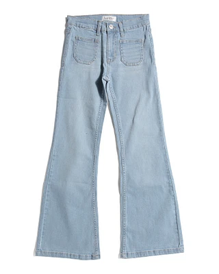 Girls High Rise Flare Jeans