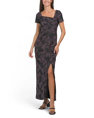 Roslyn Floral Embroidered Gown For Women