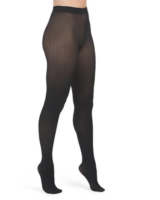 Fine Ribbed Tights For Women